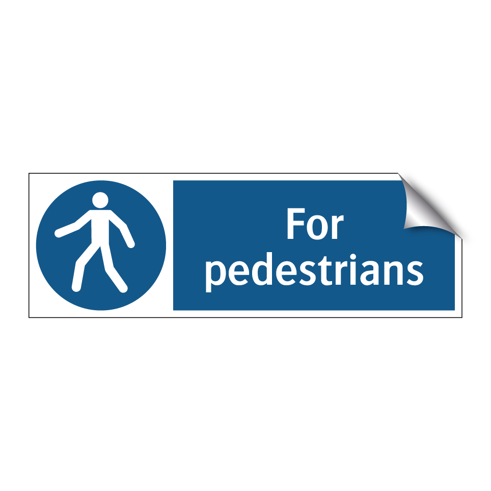 For pedestrians