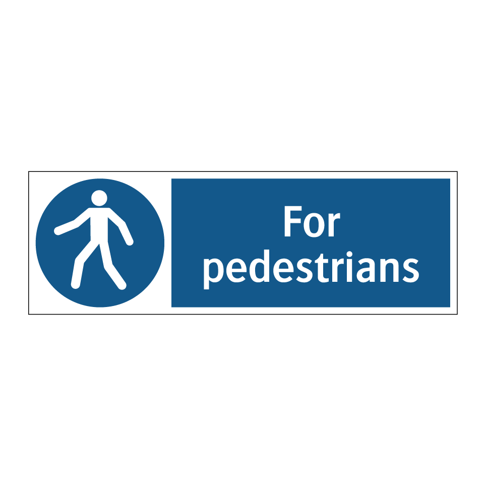 For pedestrians