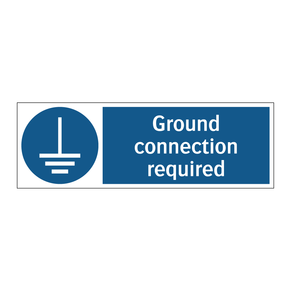 Ground connection required