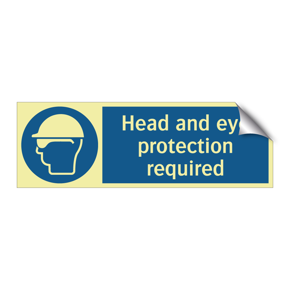 Head and eye protection required
