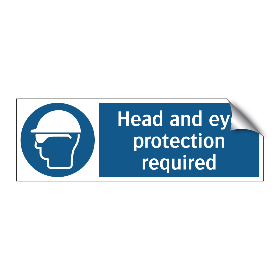 Head and eye protection required