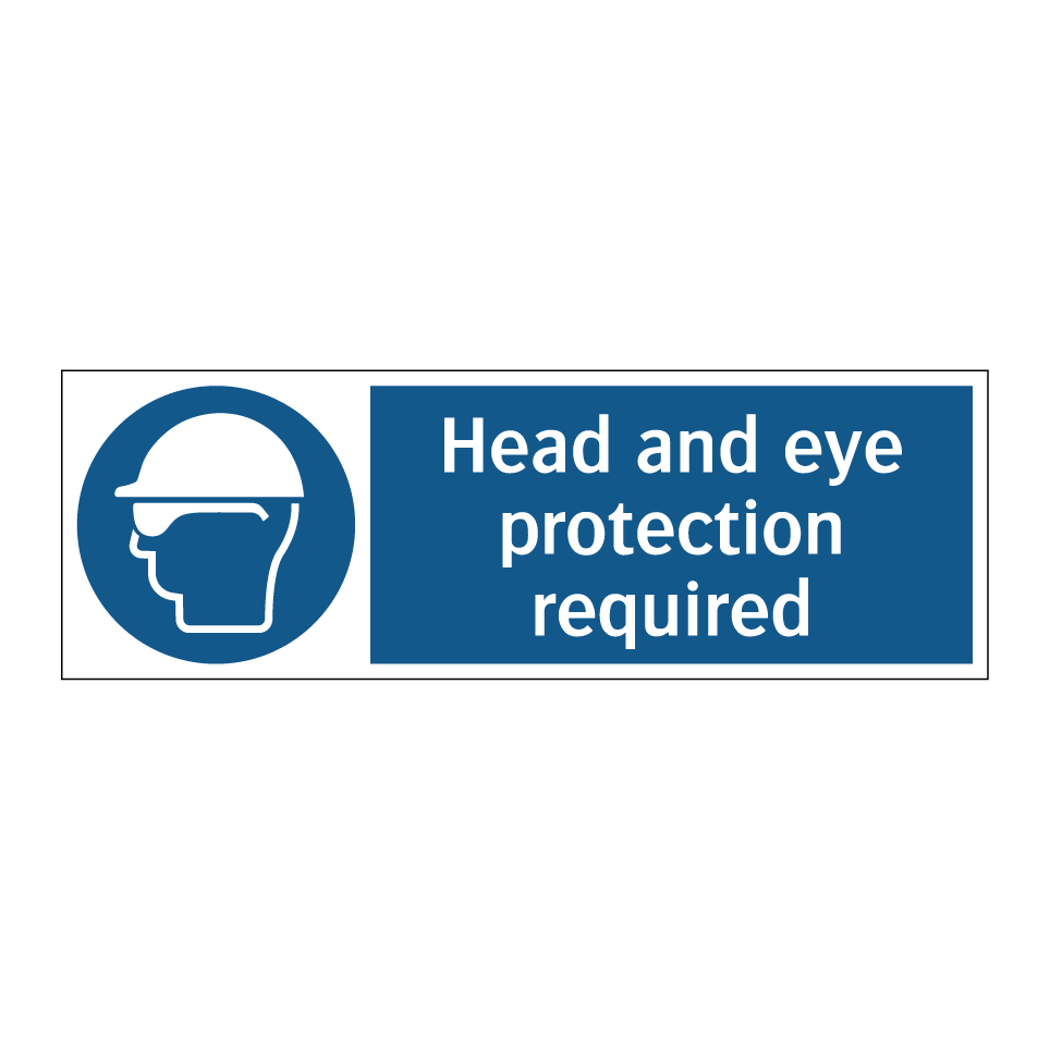 Head and eye protection required