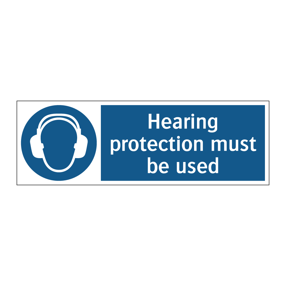 Hearing protection must be used