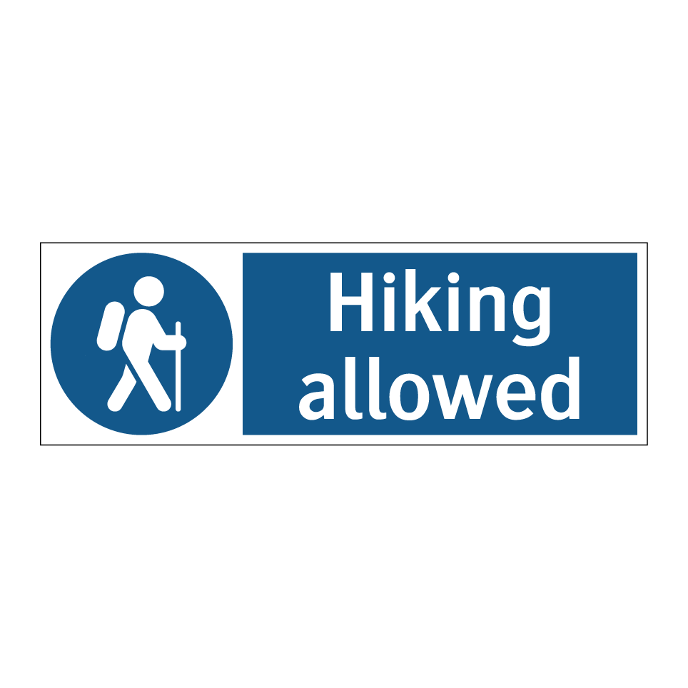 Hiking allowed