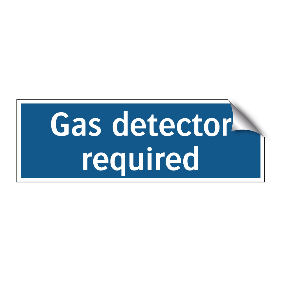 Gas detector required