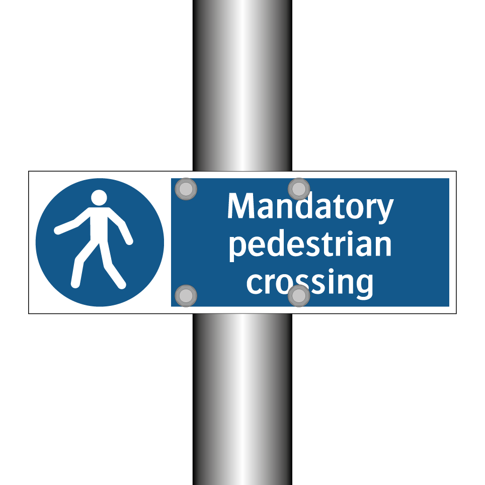 Mandatory pedestrian crossing