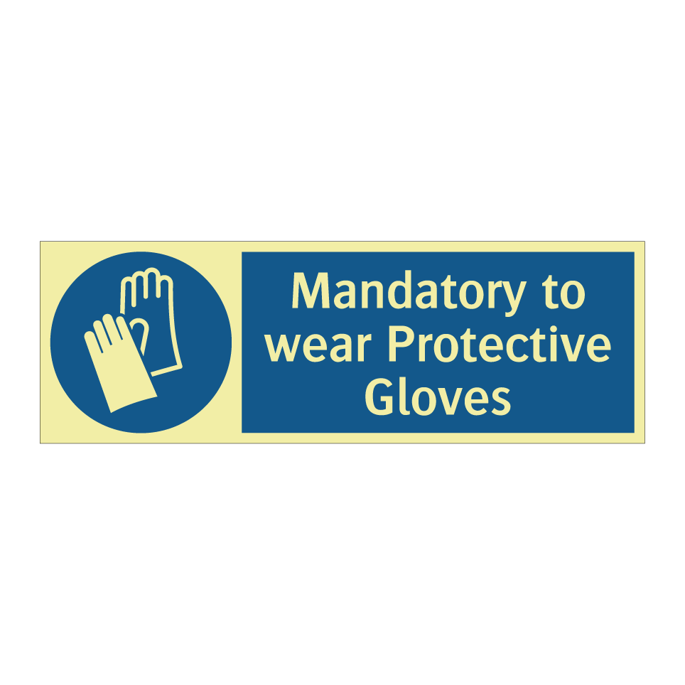 Mandatory to wear Protective Gloves