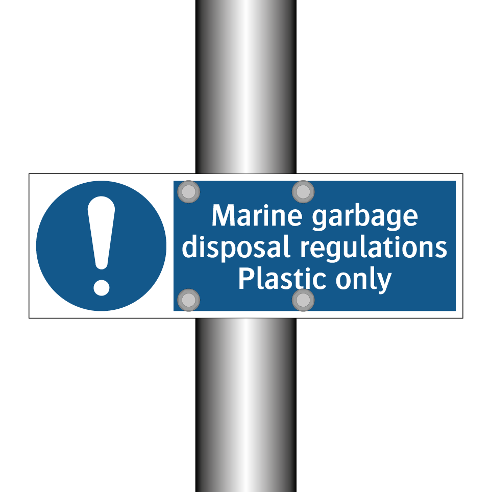 Marine garbage disposal regulations Plastic only