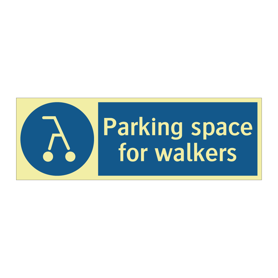 Parking space for walkers