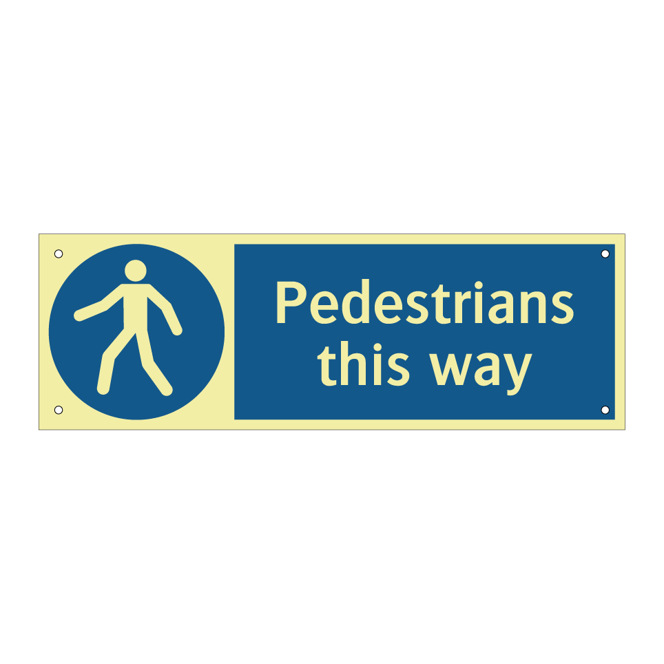 Pedestrians this way