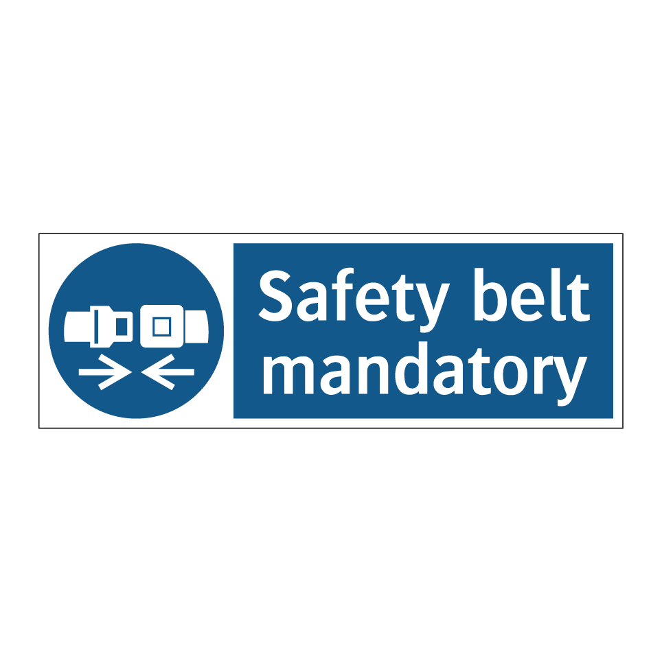Safety belt mandatory