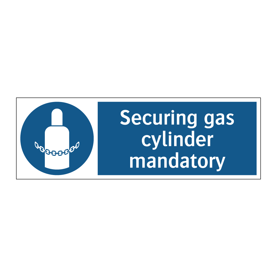 Securing gas cylinder mandatory