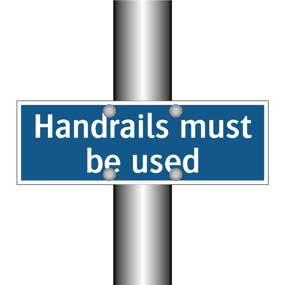 Handrails must be used