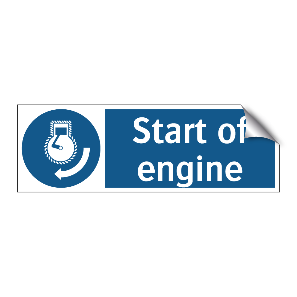 Start of engine