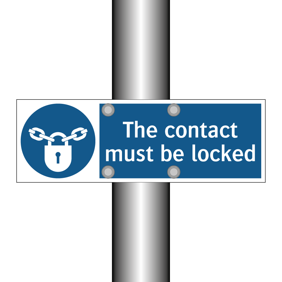 The contact must be locked