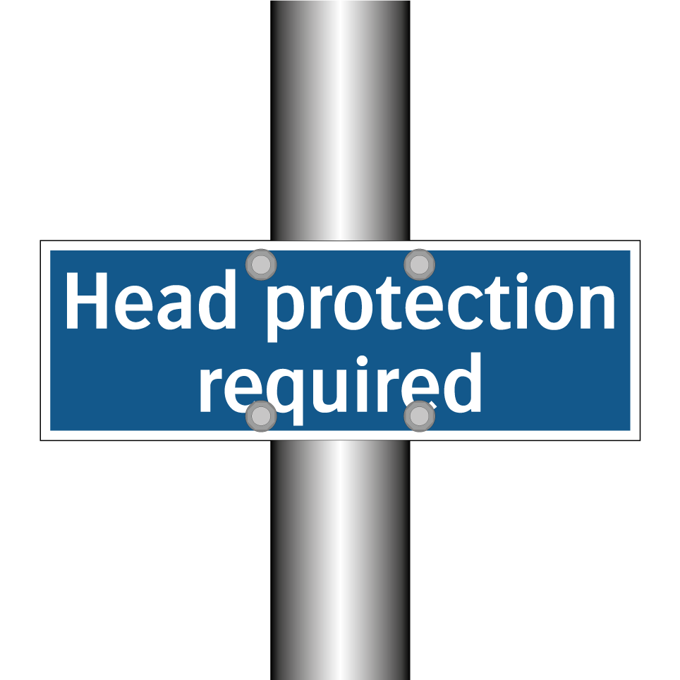 Head protection required