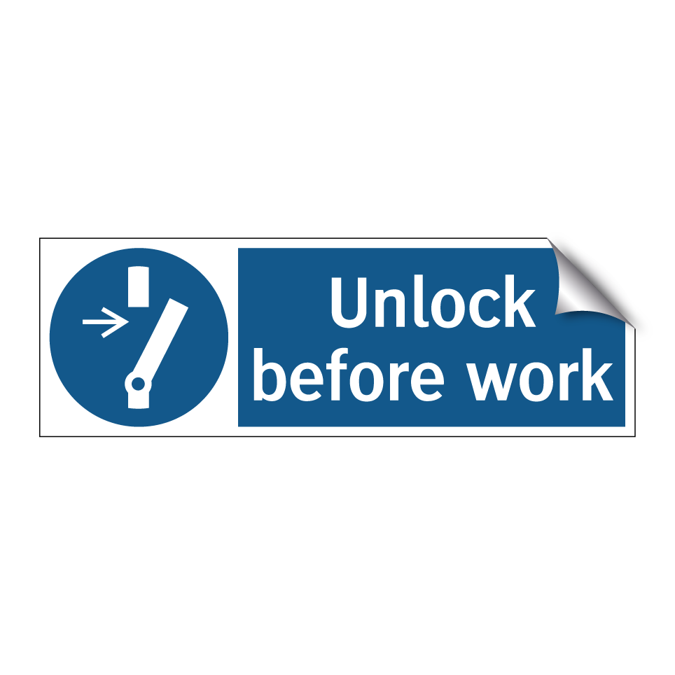 Unlock before work