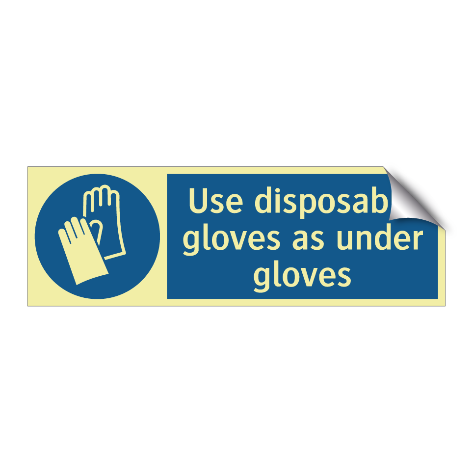 Use disposable gloves as under gloves