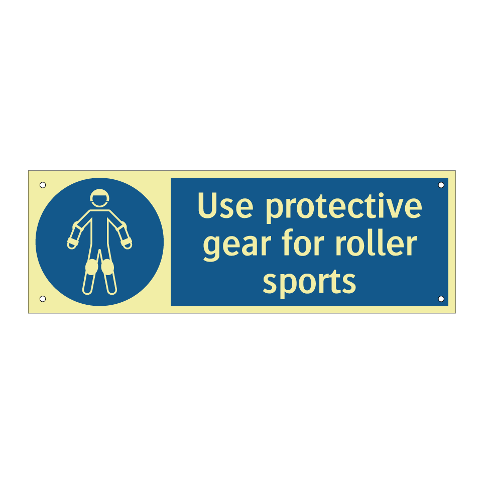 Use protective gear for roller sports