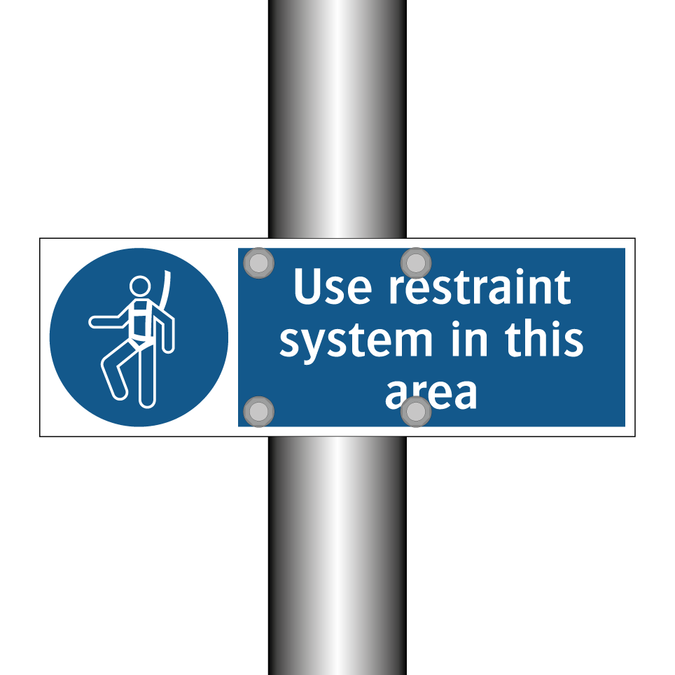 Use restraint system in this area