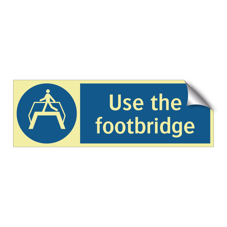 Use the footbridge