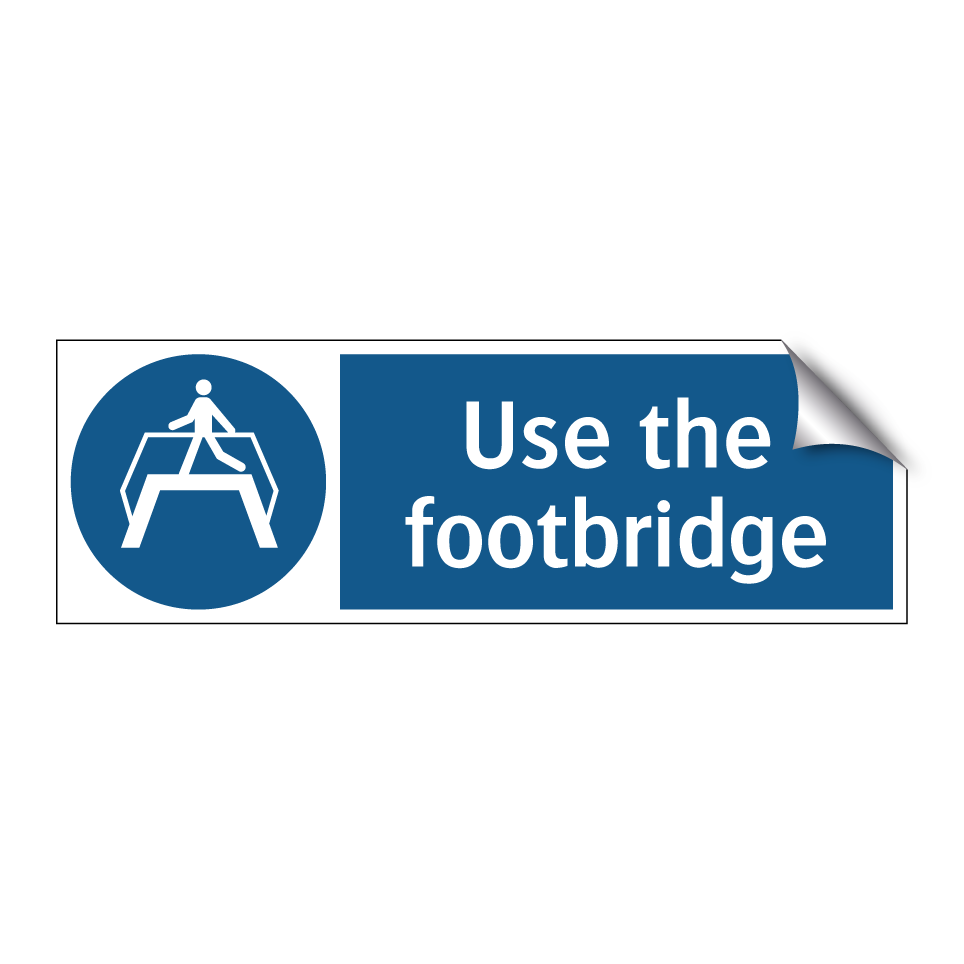Use the footbridge