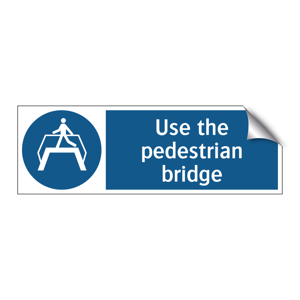Use the pedestrian bridge