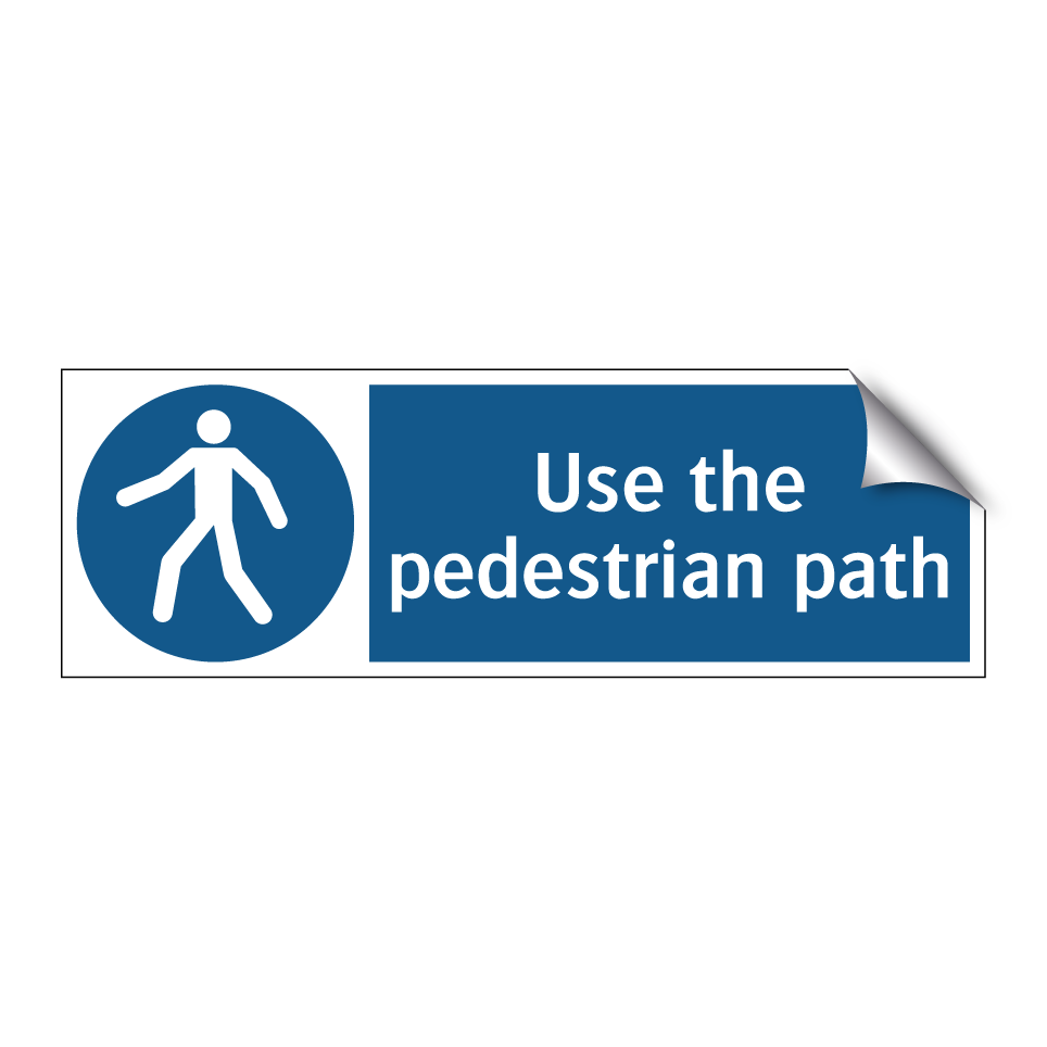 Use the pedestrian path