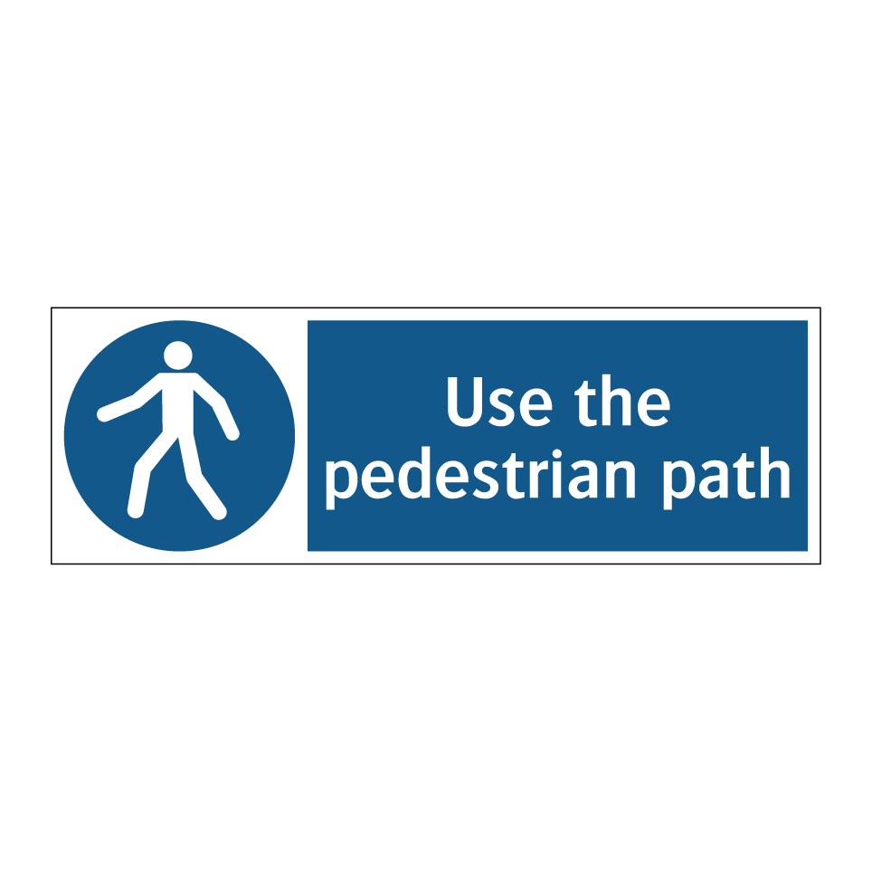 Use the pedestrian path