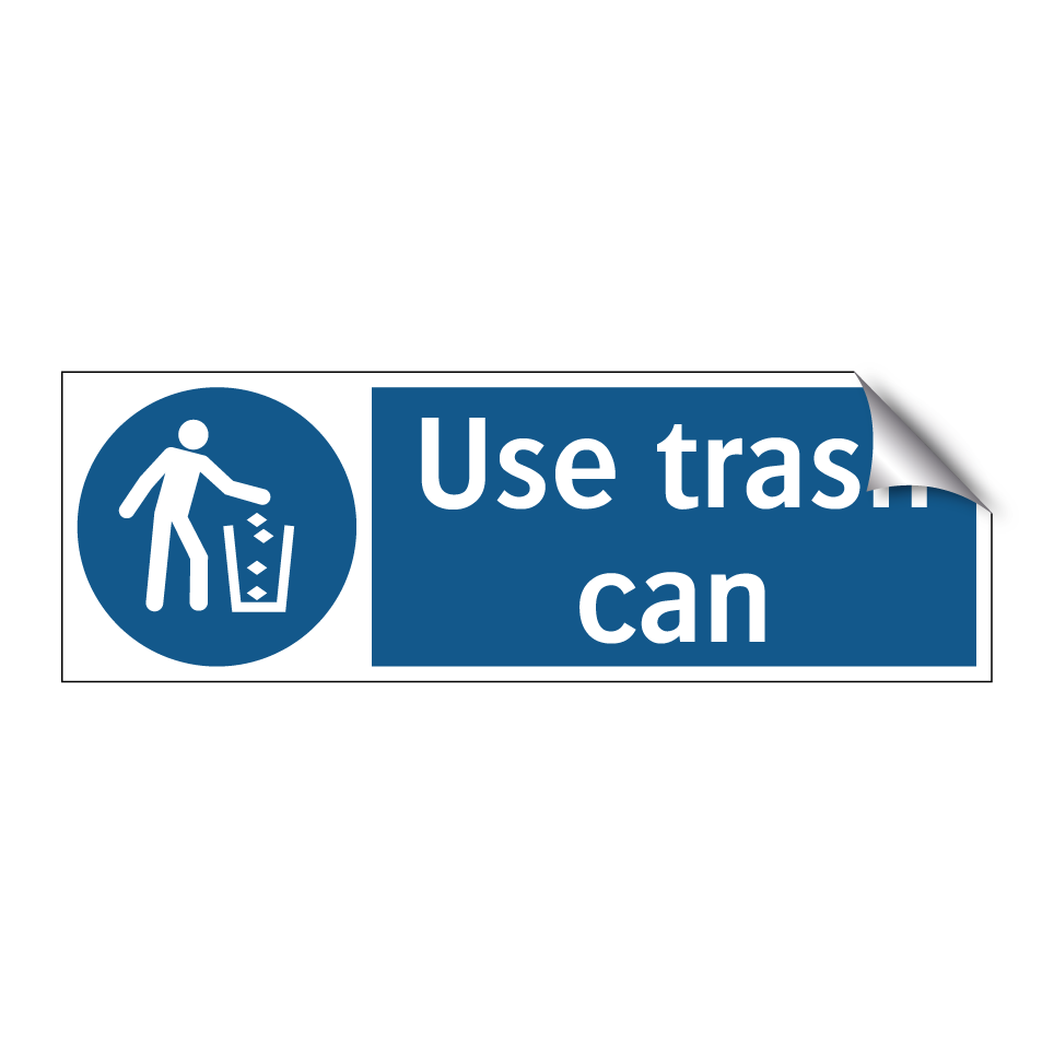 Use trash can