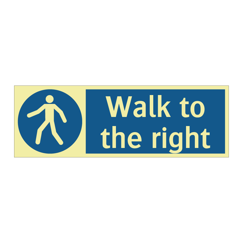 Walk to the right