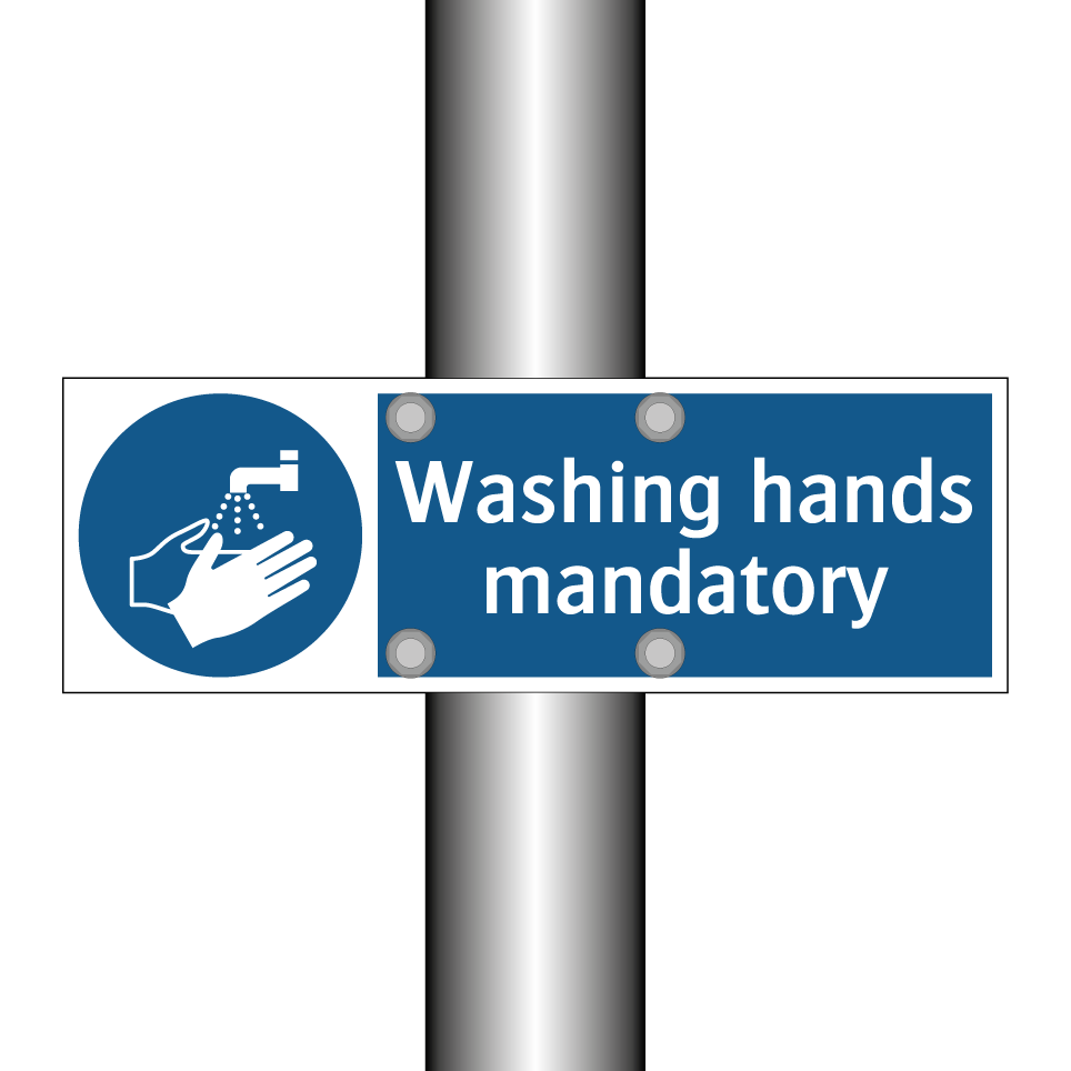 Washing hands mandatory