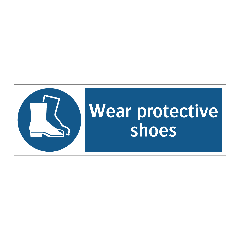 Wear protective shoes