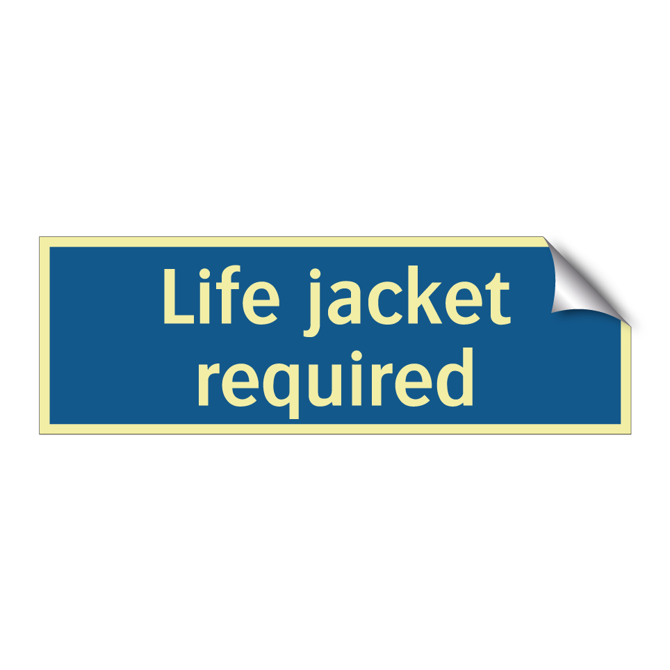 Life jacket required