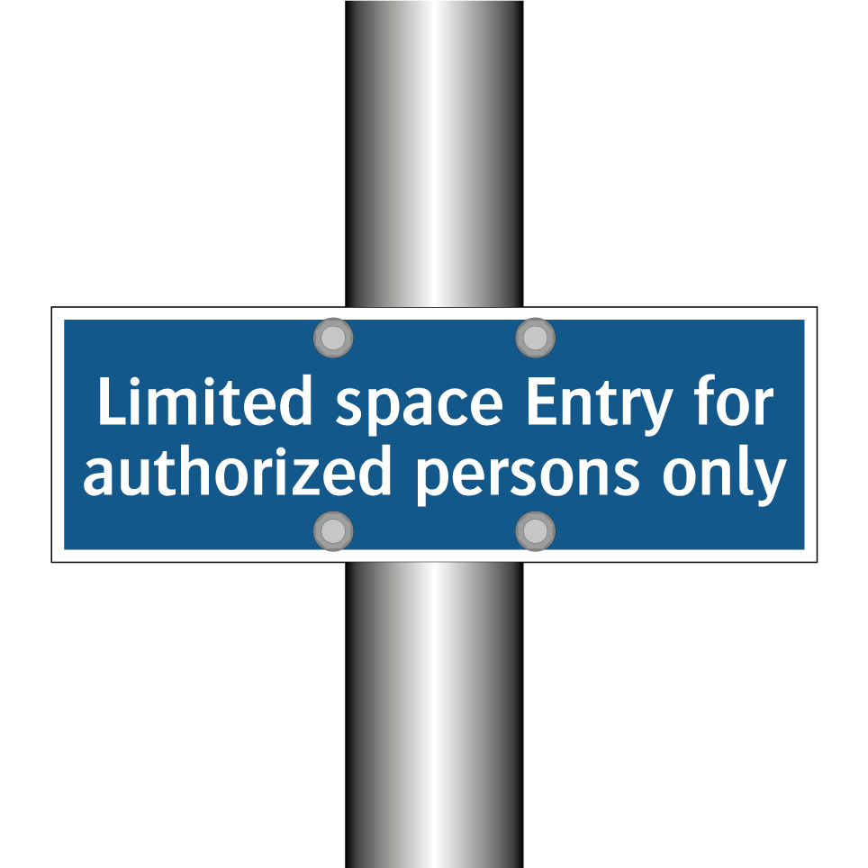 Limited space Entry for authorized persons only