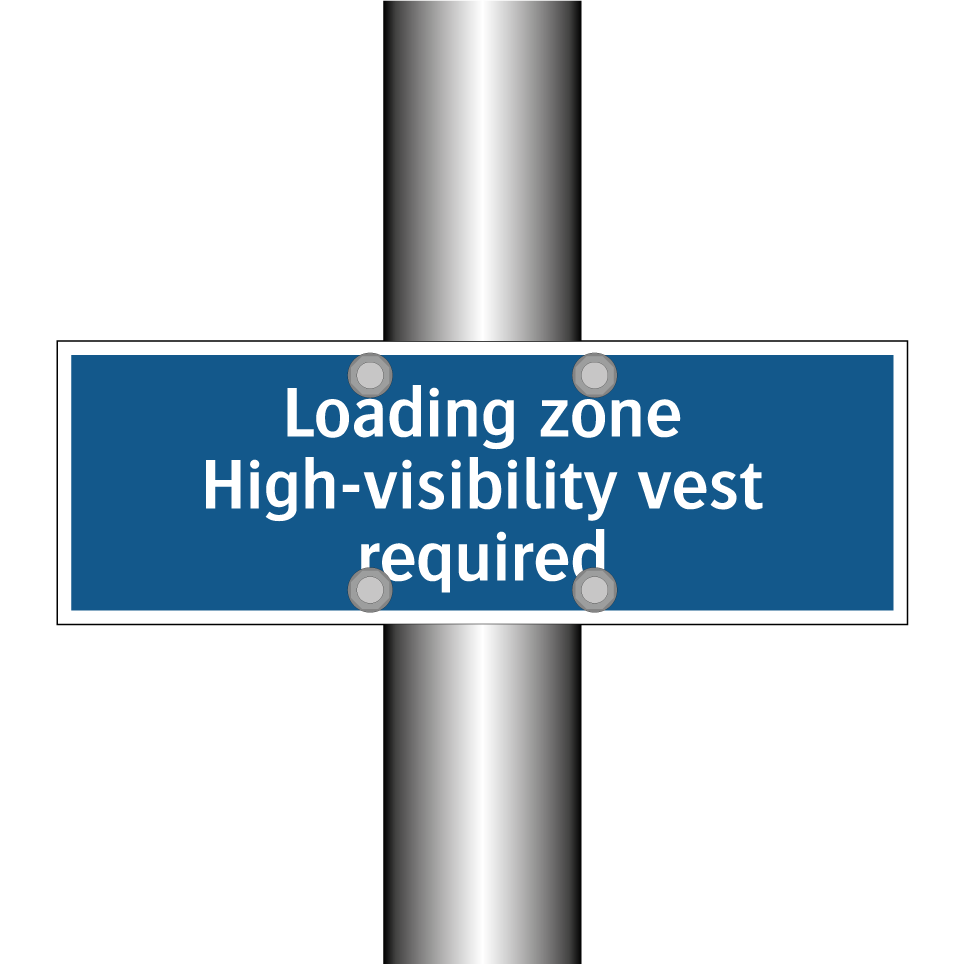 Loading zone High-visibility vest required