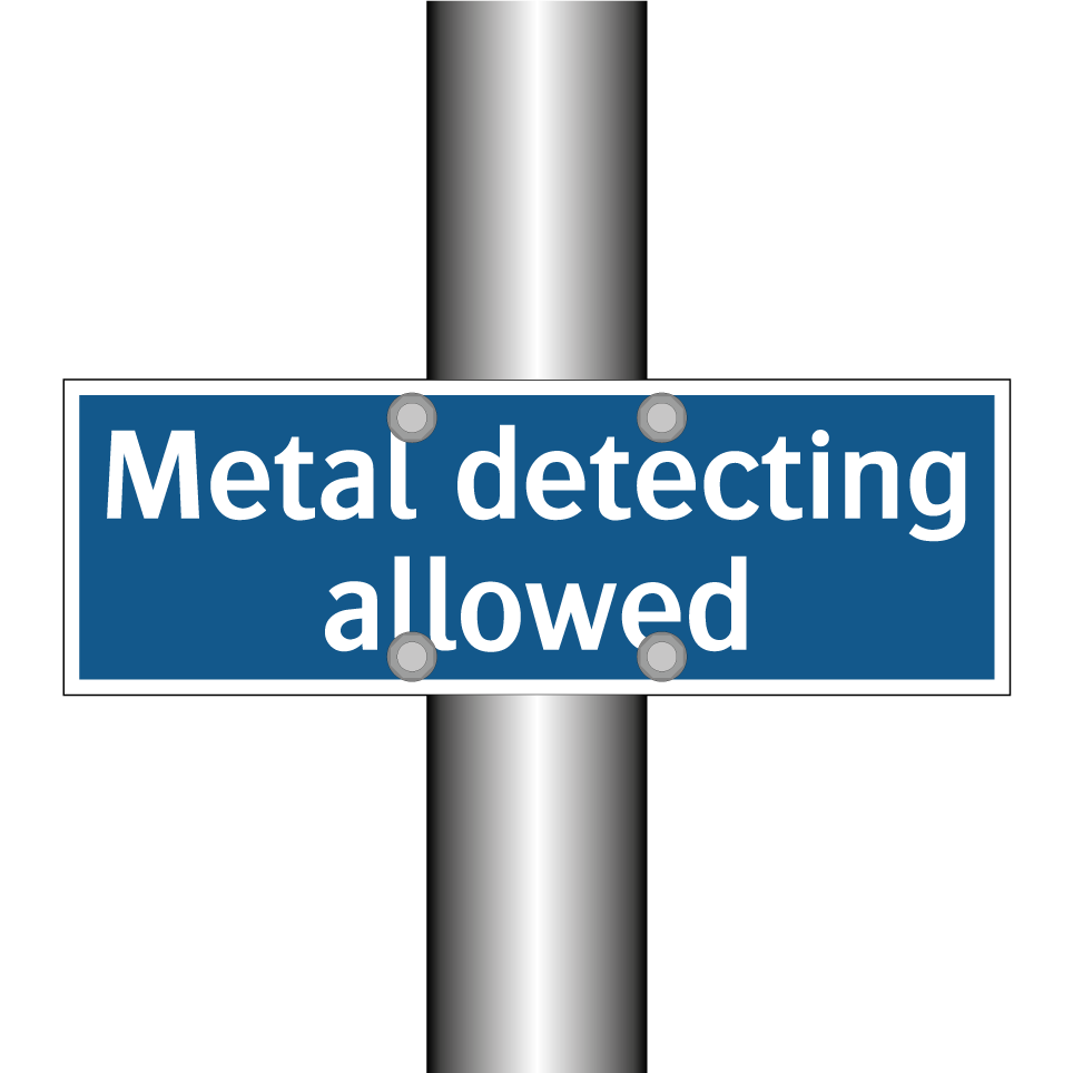 Metal detecting allowed