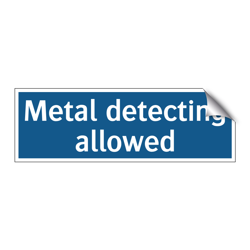 Metal detecting allowed