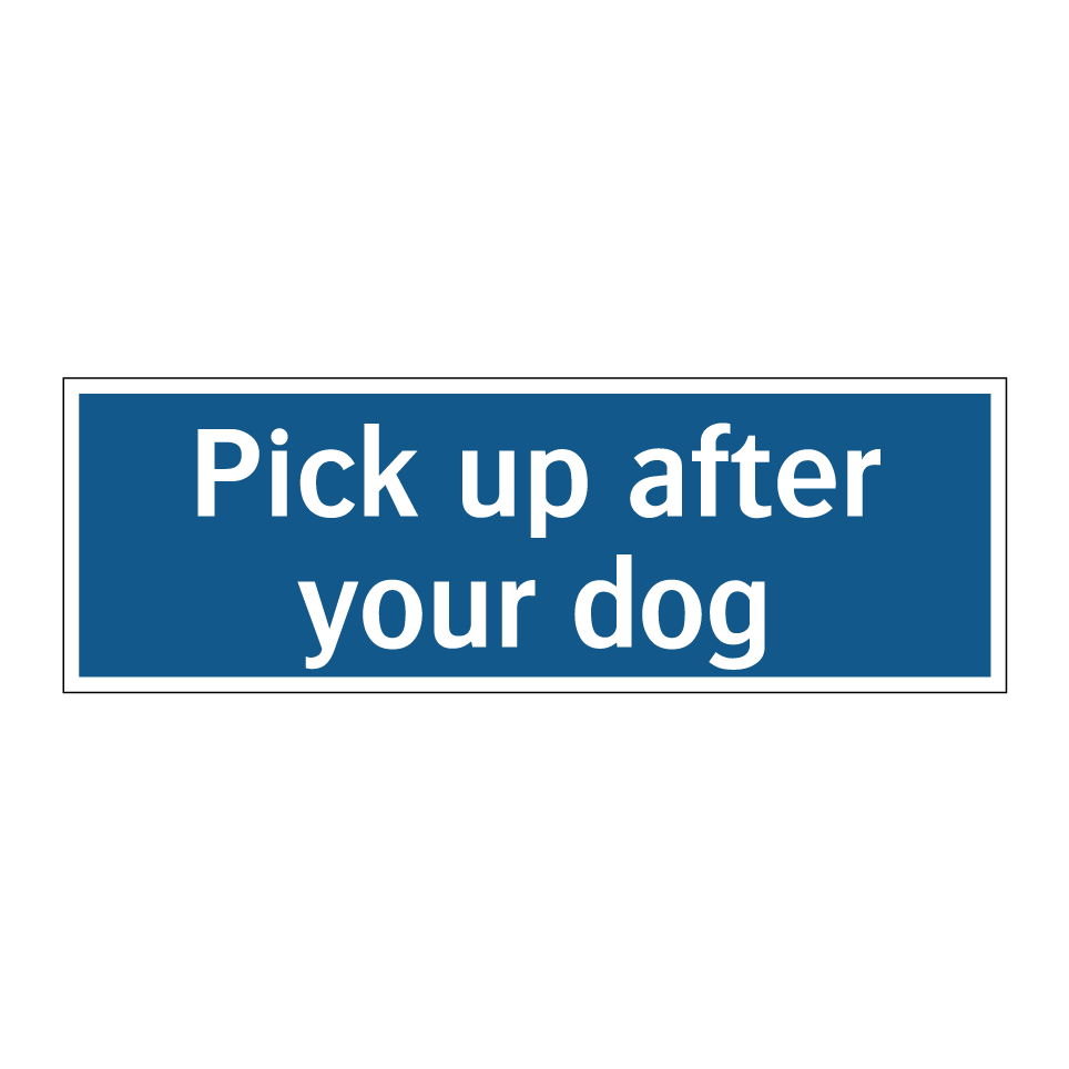 Pick up after your dog