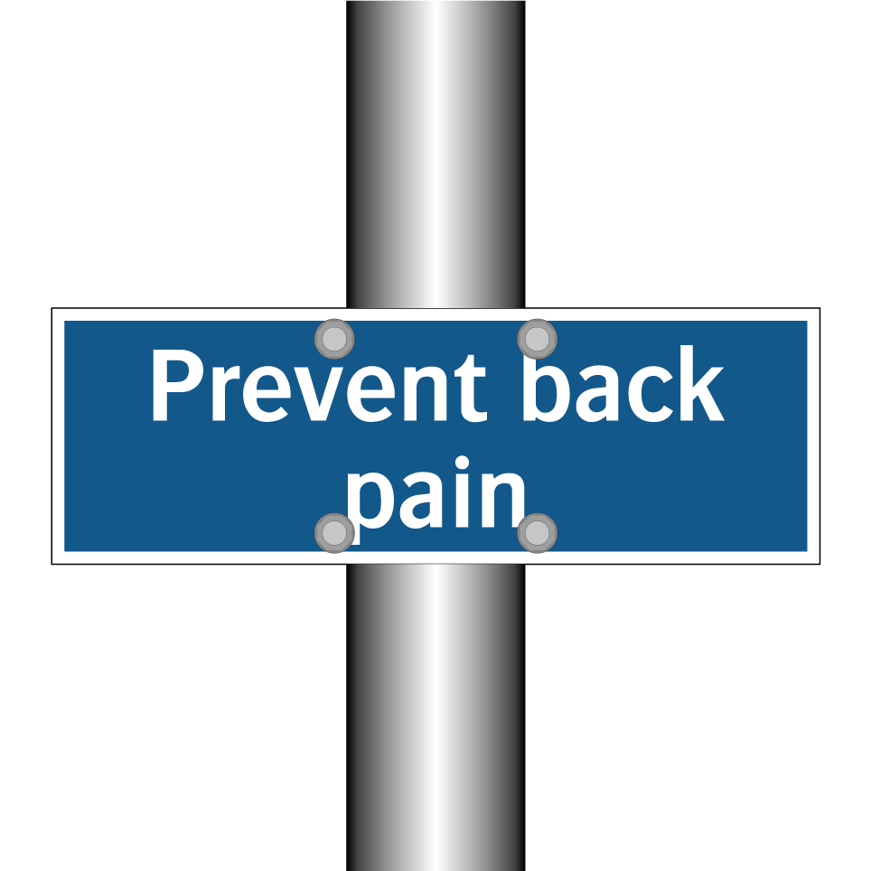 Prevent back pain