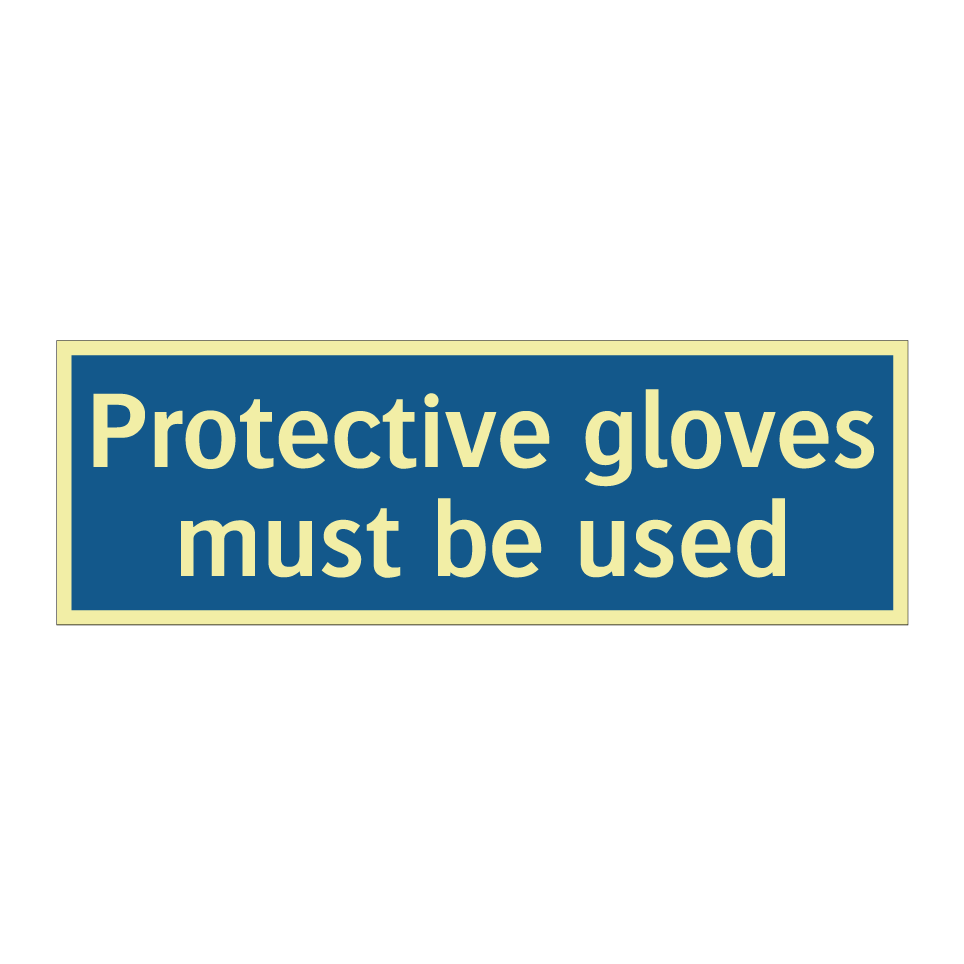 Protective gloves must be used