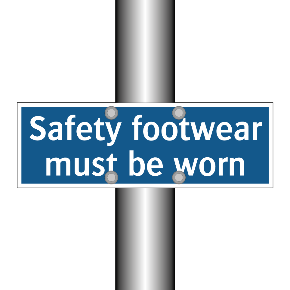 Safety footwear must be worn