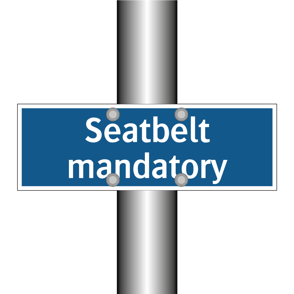 Seatbelt mandatory