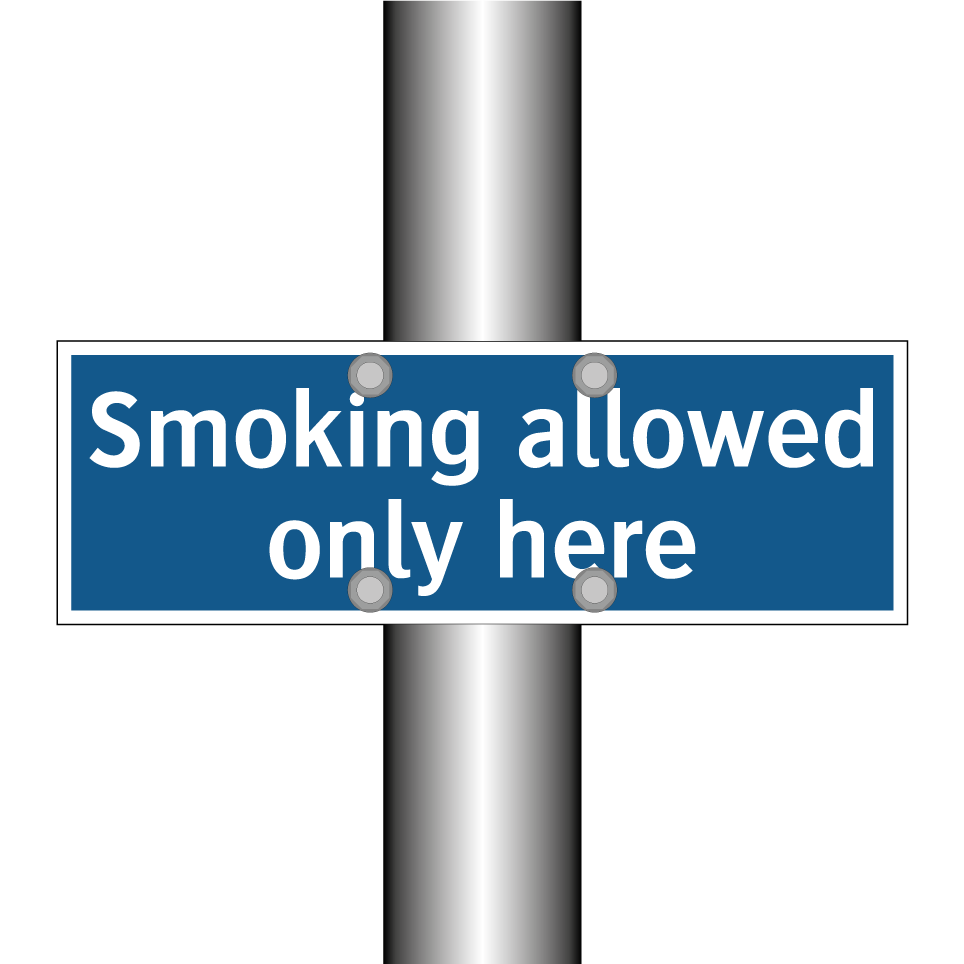 Smoking allowed only here