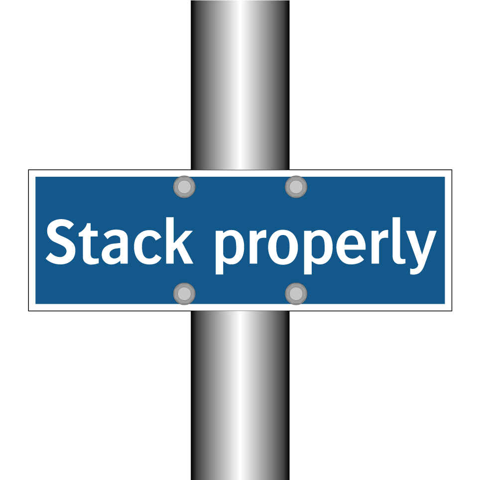 Stack properly