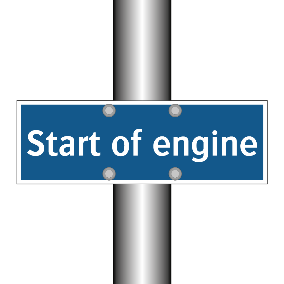 Start of engine
