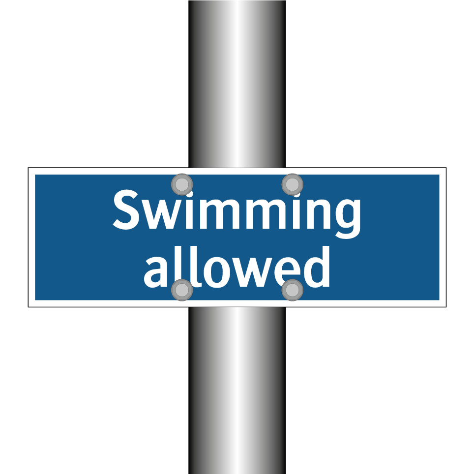 Swimming allowed