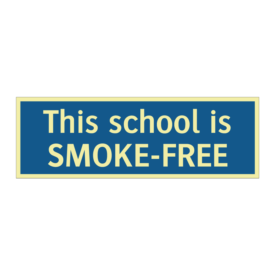 This school is SMOKE-FREE