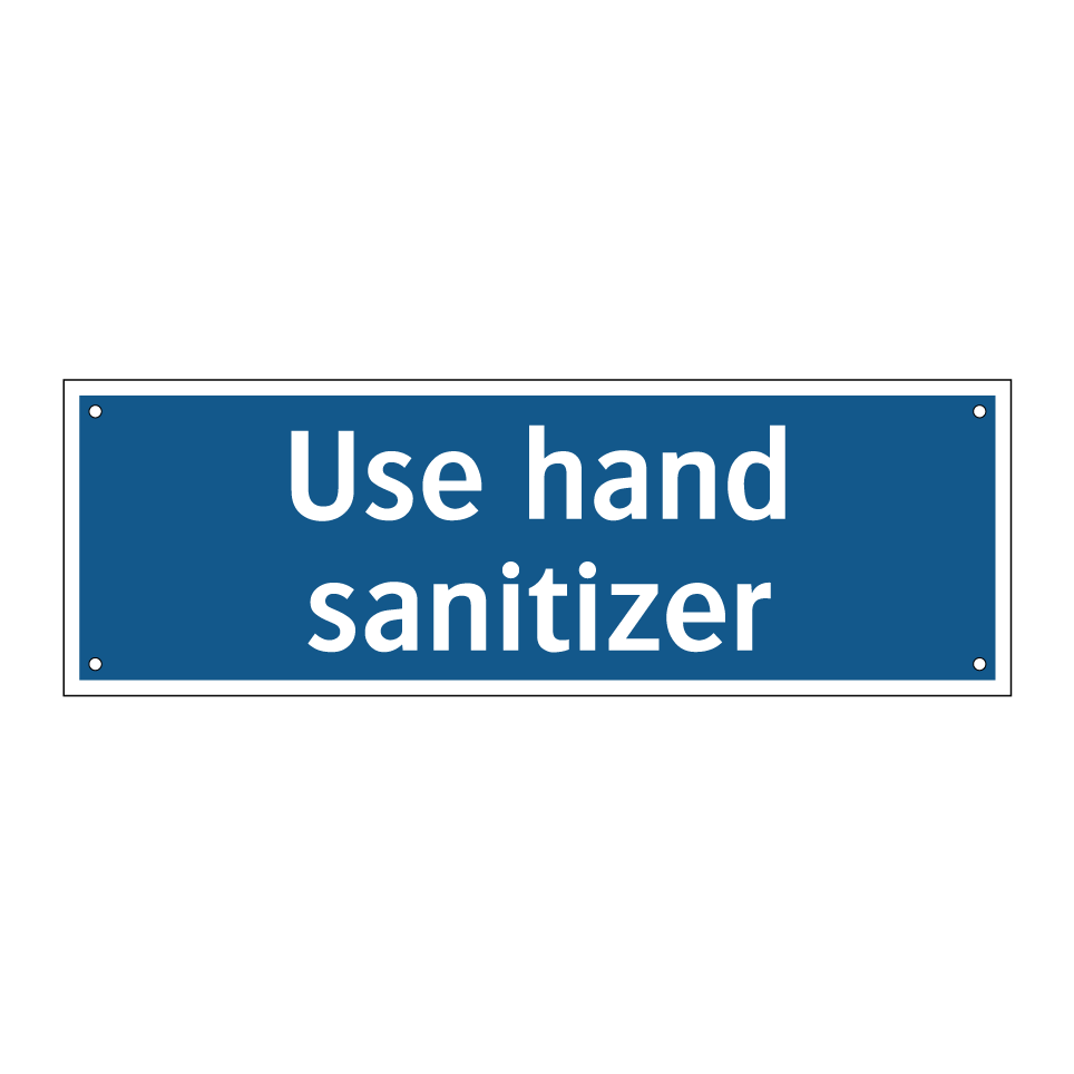 Use hand sanitizer