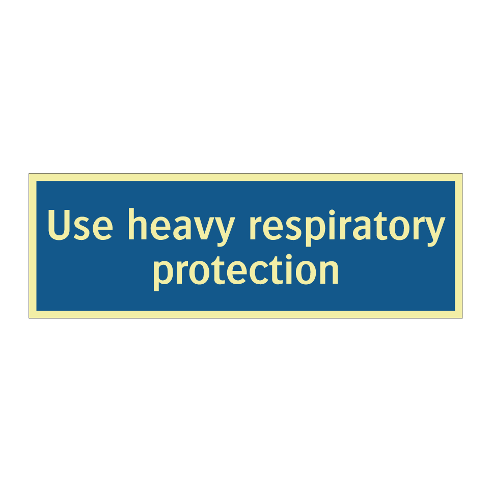 Use heavy respiratory protection